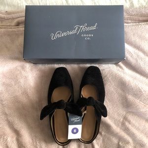 Target Universal Thread Black Angelica Flats size 6
